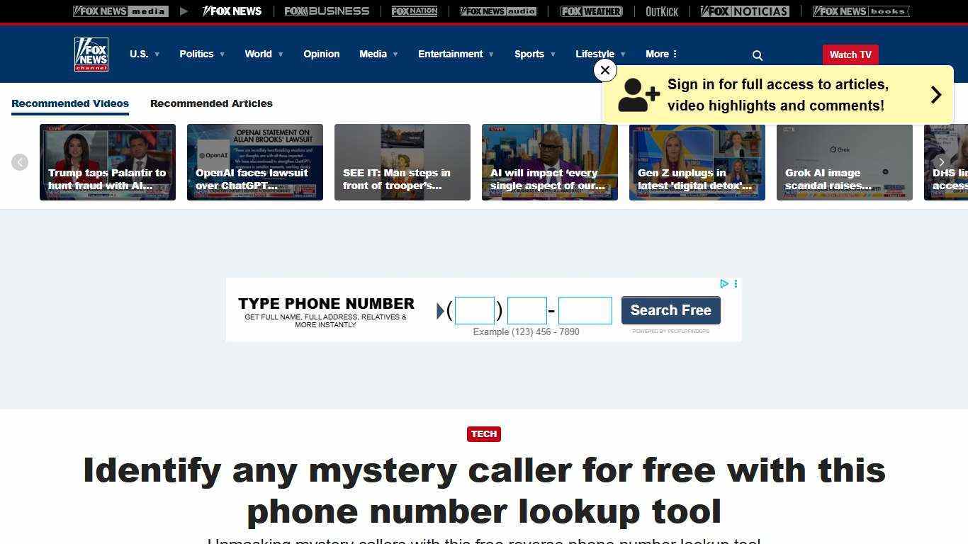 Identify any mystery caller for free with this phone number lookup tool | Fox News